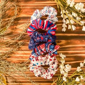 4th of July / Independence Day Scrunchie 5 Pack